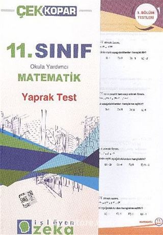 11.Sınıf Matematik Yaprak Testi