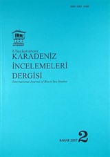 Karadeniz İncelemeleri Dergisi Sayı:2 Bahar 2007