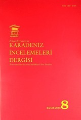 Uluslararası Karadeniz İncelemeleri Dergisi Sayı:8 Bahar 2010