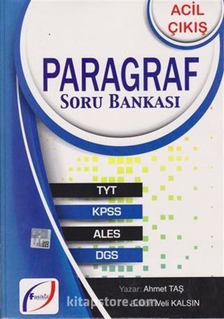 Acil Çıkış Paragraf Soru Bankası