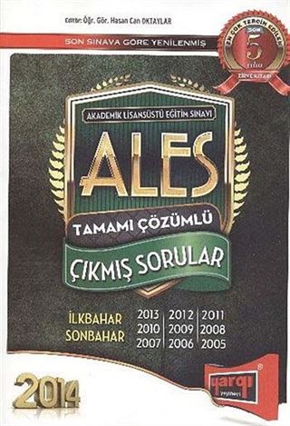 2014 ALES Tamamı Çözümlü 2005-2013 Sonbahar Dahil Çıkmış Sorular