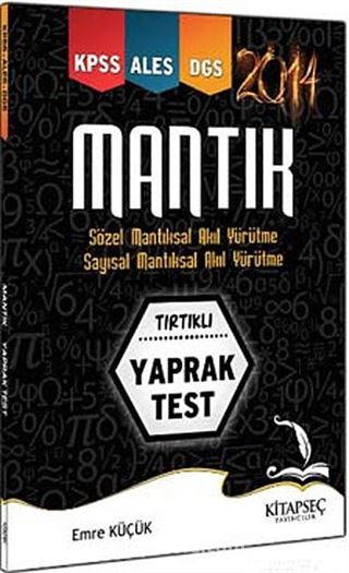 2014 KPSS-ALES-DGS Mantık Tırtıklı Yaprak Test