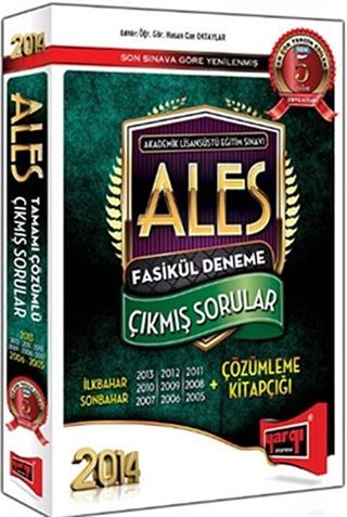 2014 ALES Fasikül Deneme Çıkmış Sorular + Çözümleme Kitapçığı