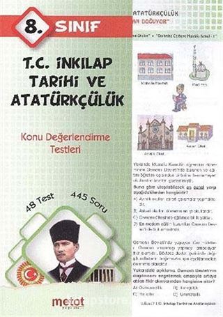 8. Sınıf T.C. İnkılap Tarihi ve Atatürkçülük Konu Değerlendirme Testleri