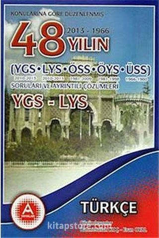 YGS-LYS Türkçe 49 Yılın Çıkmış Soruları ve Ayrıntılı Çözümleri