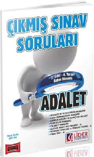 AÖF 2. Sınıf Bahar Dönemi Adalet Çıkmış Sınav Soruları (4. Yarıyıl) (AF-624-AD)