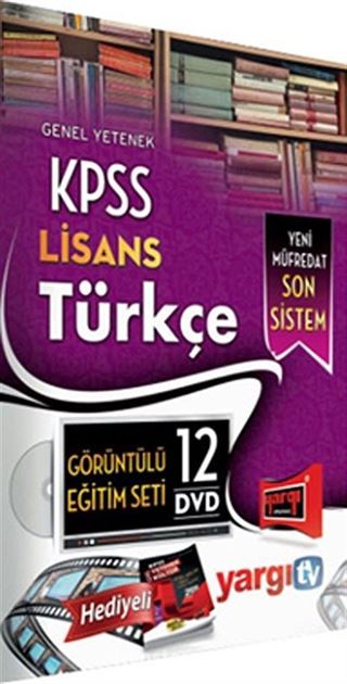 2014 KPSS Genel Yetenek Lisans Türkçe Görüntülü Eğitim Seti (12 Dvd)