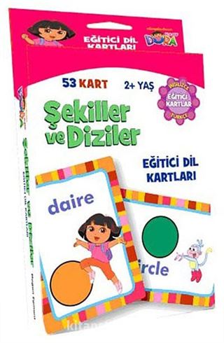 Dora Şekiller ve Diziler / Eğitici Dil Kartları