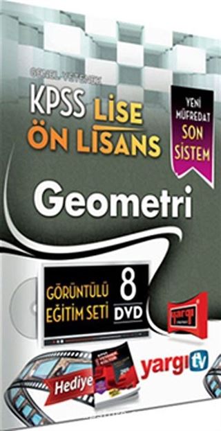 2014 KPSS Genel Yetenek Lise-Ön Lisans Geometri Görüntülü Eğitim Seti (8 Dvd)