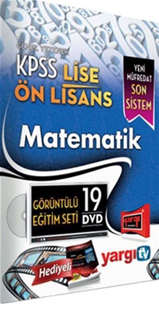 2014 KPSS Genel Yetenek Lise-Ön Lisans Matematik Görüntülü Eğitim Seti (19 Dvd)