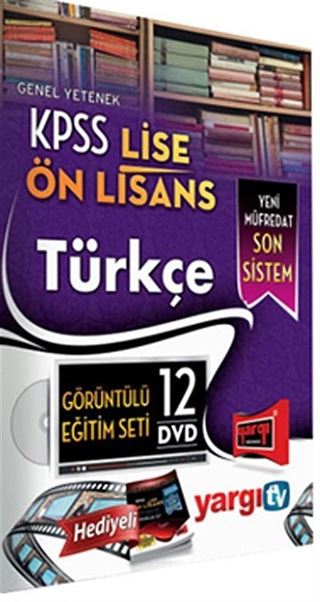 2014 KPSS Genel Yetenek Lise-Ön Lisans Türkçe Görüntülü Eğitim Seti (12 Dvd)