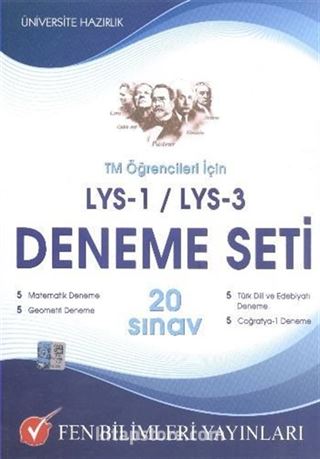 TM Öğrencileri İçin LYS-1 / LYS-3 Deneme Seti 20 Sınav