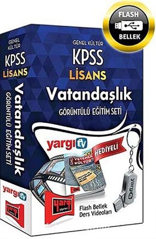 2014 KPSS Genel Kültür Lisans Vatandaşlık Görüntülü Eğitim Seti (Flash Bellek Ekli)