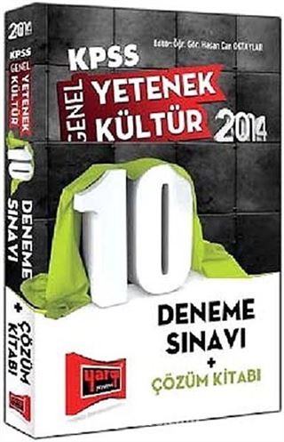 2014 KPSS Genel Yetenek Genel Kültür 10 Deneme Sınavı+Çözüm Kitabı