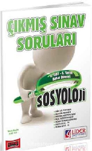 AÖF 4. Sınıf Bahar Dönemi (8. Yarıyıl) Sosyoloji Çıkmış Sınav Soruları (AF-648-SO)