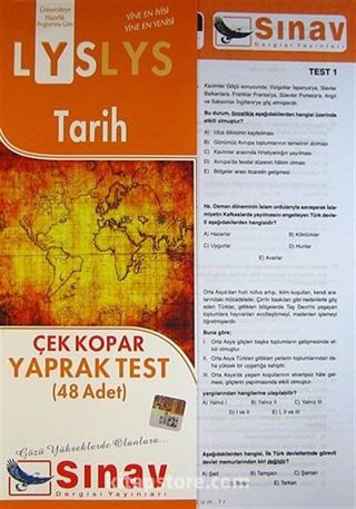 LYS Tarih Çek Kopar Yaprak Test (48 Adet)