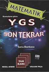 Matematik Konularına Göre YGS Son Tekrar Soru Bankası