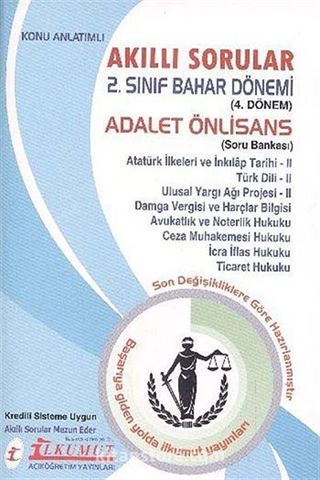 Akıllı Sorular 2. Sınıf Bahar Dönemi 4.Dönem Adalet Önlisans Soru Bankası