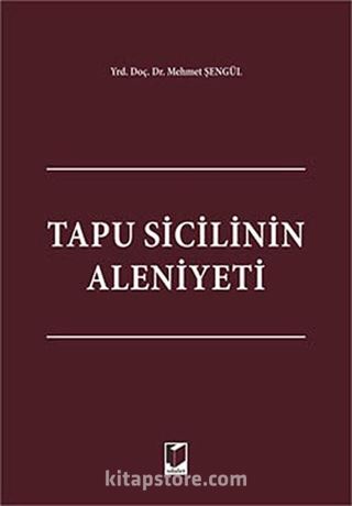 Tapu Sicilinin Aleniyeti