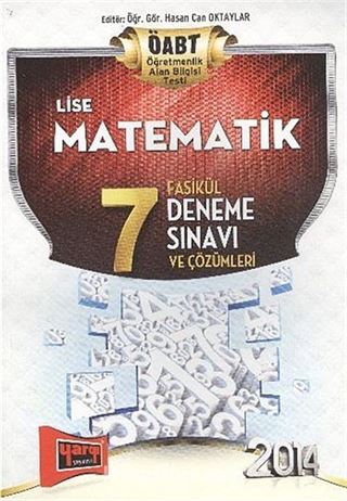 2014 ÖABT Lise Matematik 7 Fasikül Deneme Sınavı ve Çözümleri