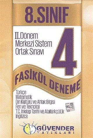 8. Sınıf II.Dönem Merkezi Sistem Ortak Sınavı 4 Fasikül Deneme