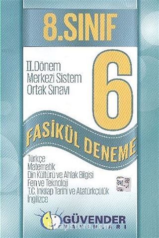 8. Sınıf II.Dönem Merkezi Sistem Ortak Sınavı 6 Fasikül Deneme