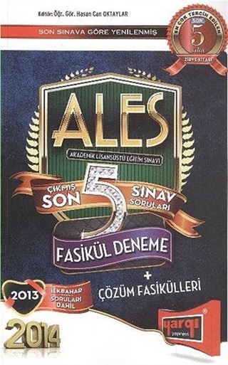 2014 Ales Çıkmış Son 5 Sınav Fasikül Deneme + Çözüm Fasikülleri