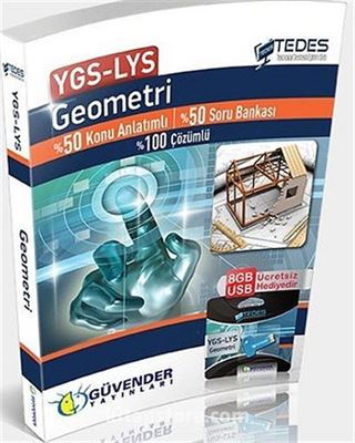 YGS-LYS Tedes Geometri %50 Konu Anlatımlı %50 Soru Bankası %100 Çözümlü (8 GB USB Hediyeli)