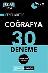 2014 KPSS Coğrafya Genel Kültür 30 Deneme