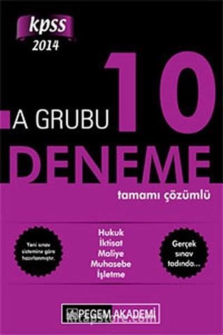 2014 KPSS A Grubu Tamamı Çözümlü 10 Deneme