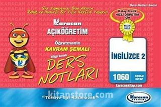 AÖF Öğretmenin Kavram Şemalı Ders Notları İngilizce -2 (Kod:1060)