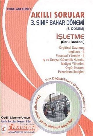 3. Sınıf Güz Dönemi 6. Dönem İşletme Soru Bankası