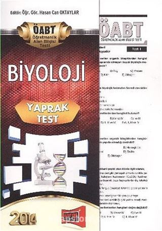 2014 KPSS ÖABT Biyoloji Yaprak Test