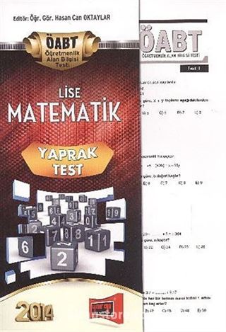 2014 KPSS ÖABT Lise Matematik Yaprak Test