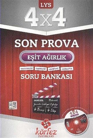 LYS 4x4 Son Prova Eşit Ağırlık Soru Bankası