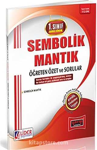 AÖF 1. Sınıf Bahar Dönemi (2. Yarıyıl) Sembolik Mantık Tek Kitaplar (AF-112-SM)