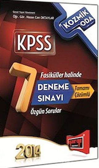 2014 KPSS Kozmik Oda Fasiküller Halinde 7 Deneme Sınavı Özgün Sorular