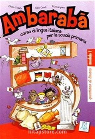 Ambaraba 5 (Çalışma Kitabı) (Çocuklar İçin İtalyanca)