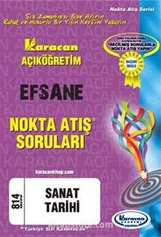 AÖF Sanat Tarihi Efsane Nokta Atış Soruları (Kod:814)