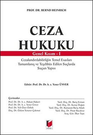 Ceza Hukuku Genel Kısım -I