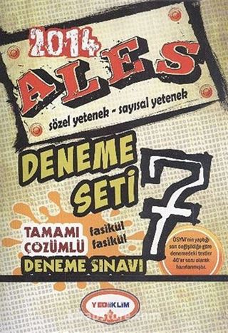 2014 ALES Sözel Yetenek-Sayısal Yetenek Deneme Seti Fasikül Fasikül Tamamı Çözümlü 7 Deneme Sınavı