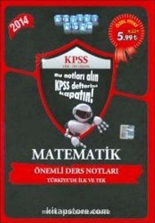 2014 KPSS Matematik Önemli Ders Notları