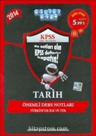 2014 KPSS Tarih Önemli Ders Notları