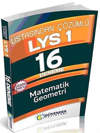 LYS 1 Ustasında Çözümlü 16 Deneme (Matematik - Geometri) Çözüm Dvd'li)