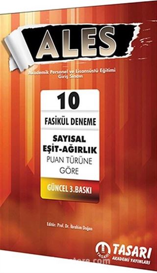 ALES 10 Fasikül Deneme Sayısal-Eşit Ağırlık Puan Türüne Göre