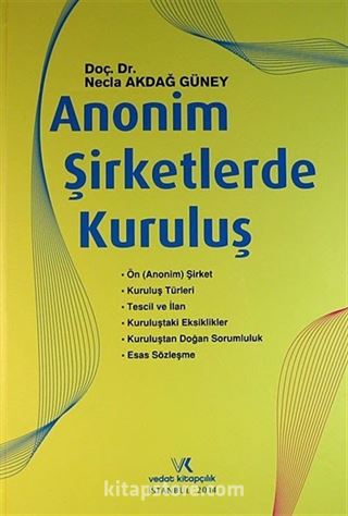 Anonim Şirketlerde Kuruluş