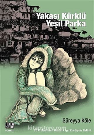 Yakası Kürklü Yeşil Parka