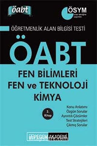 2014 KPSS ÖABT Fen Bilimleri Fen ve Teknoloji Kimya