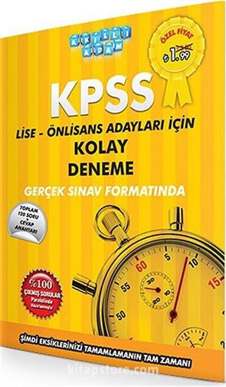 KPSS Lise-Önlisans Adayları İçin Kolay Deneme