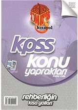 2014 KPSS Konu Yaprakları Özel Eğitim-Rehberlik Kısayolları